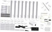 Under Cabinet Lighting Wired Plug in or Hardwired,8 Pack Warm White 2700K