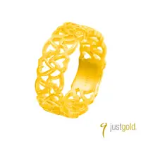 在飛比找蝦皮商城優惠-【Just Gold 鎮金店】熱愛純金系列 黃金戒指(尾戒)