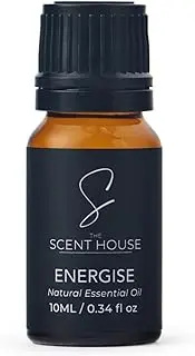 The Scent House Energise Essential Oil Blend- 10ml | Natural Aromatherapy Oils/Diffuser Oil for Vitality & Energy. 100% Pure Natural Essential Oils. No Artificial Fragrances/Harmful Chemicals
