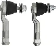 TRQ Front Outer Tie Rod Set Compatible with 2017-2022 Hyundai Ioniq 2019-2023 Kona Electric 2019-2020 Veloster Veloster N 2017-2021 Kia Niro 2019-2021 Niro EV