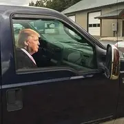 Trump Car Sticker Window Decal Rider Window Cling for Vehicles(for Passenger/Right Side)