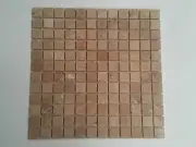 300x300 mosaic clay colour stone square travertine