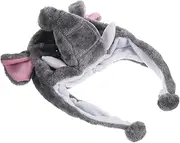 Elastic Elephant Hat Plush Ski Hat Earflaps Animal Hood for Show Performance