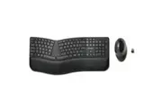 Kensington Dual Wireless Ergo Keyboard & Mouse Combo Set for Desktop PC Black