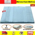 G.B. Memory Foam Mattress Topper 5cm Cool Gel King Bed Removable Bamboo Cover