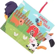Early Education Toy d Fabric Book Farm Animals Develop Sensory Skills Imagination Portable Learning Tool