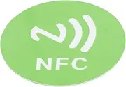NFC Small NFC Stickers ID5200 CHIP 40 Mm Round Tag Round Set for Access Control 20 PC. (Green)