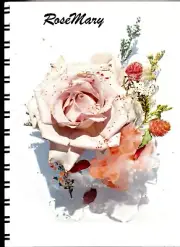 Password/Web Address Book 5" X 7" "Soft Pink Rose"