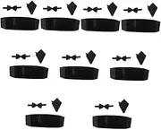 [LIFKOME] 9 Pcs Men's Handkerchief Wedding Accessories Mens Cummerbunds Womens Formal Dresses Ball Gown Dress Quick Cummerbund Silk Black Bow Tie Mens Formal Suit Ties Shawl Boy Pretty