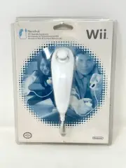 Wii Nunchuck Nintendo Official in New Blister Pack - Corners Chipped NOS