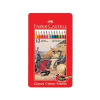 在飛比找momo購物網優惠-【Faber-Castell】油性色鉛筆 鐵盒 12色 /盒