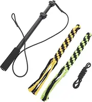 Kisangel 1 Set Telescopic Dog Teaser Dogs Pole Folding Cane Pet Teaser Dog Games Puppy Dog Feeder Puzzle Automatic Dog Feeder Dog Rope Imported Rubber Flame Retardant Nylon Rope Black