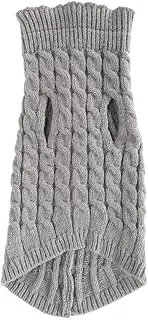 Dog Sweater, High Neck Wool Pet Pullover with Small Medium Dogs, Winter Warm Knitted for Cozy Clothes (XL)