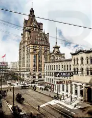 1900 Milwaukee Wisconsin Street and Pabst Building. The ci 11 x 14" Photo Print