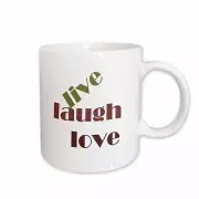 3dRose Live Laugh Love Mug