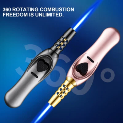 Lightsaber Jet Torch Windproof Straight Torch Blue Flame Turbine Fire