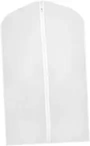 Generic Zippered Garment Protector for Clothing Organization and Dust, as described, 60x110cm