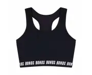 Bonds Girls Racer Back Crop - Black