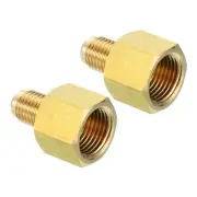 2 x 3/8" Female Flare x 1/4" Male Flare Connector Brass Adapter Reducing