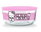 NEW Hello Kitty Pyrex 4-Cup Round Glass Food Storage Container with Pink Lid NEW