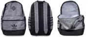 BRAND NEW Adidas Originals $55 Nylon Base Backpack Onix Jersey Grey / Black