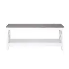 Coastal Coffee Table in White and Grey