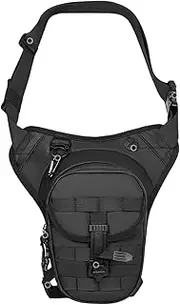 Motorcycle Drop Leg Bag, Riding Fanny Pack, Thigh Bag with Leg Strap, Multi-Pocket Leg Bag, Portable Hip Bag for Riders, Adjustable Motorcycle Leg Bag, Durable Thigh Bag for Men