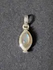 Poison Natural Labradorite 925 Silver Poison Pendant Jewelry 0728