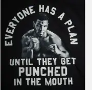 Mike Tyson boxing T-shirt Black Unisex Tee All Sizes S-5XL