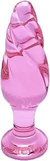 SM Bondage Anal Butt Plug Flower Glass Anal Plug Pink Crystal Adult Masturbation Bullet Products Sex Machine Erotic Sex Toys For Couple Beginner