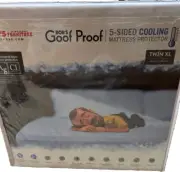 Twin XL 5-Sided Cooling Mattress Protector from Bob's Goof Proof - NIP