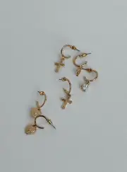 Diaz Earring Pack Gold