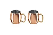 2PK Bartender Copper Plated Moscow Mule Cocktail Mug Drinkware Bar Cup 530ml