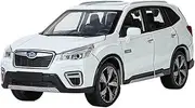 Finished Scale Model 1:30 for Subaru Forester SUV Alloy Car Model Simulation Sound Light Pull Back Vehicle Model Decorative Ornaments Presents Ornaments(White)