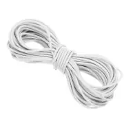 Elastic Cord Heavy Stretch String Rope 3/32" 11 Yards （White）