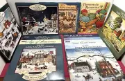 13 VTG Different Lang Calendars Folk Art Toys Linda Nelson Age of Innocence Barn