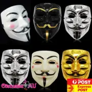 Anonymous Mask V For Vendetta Halloween Costume Guy Fawkes Party Accessories YA