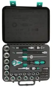 Wera Zyklop SOCKET & RATCHET SET 003594 43Pcs 6-11mm Metric, 3/8" Square Drive