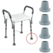 Shower Stool Chair Rubber Feet - 4Pcs Bath Tips Ferrules for 25mm Straight Legs