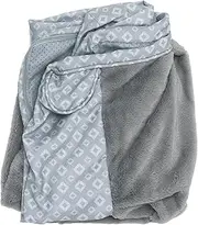 Furhaven Replacement Dog Bed Cover Plush & Diamond Print Nest Top Sofa-Style, Machine Washable - Gray, Large