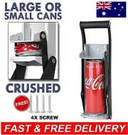 Aluminium Recycling Can Crusher Beer Soda Crush Smasher Wall mount bottle opener