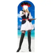 PIRATE WENCH Stand-In CARDBOARD CUTOUT Standup Standee Standin FREE SHIPPING