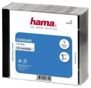 STANDARD CD JEWEL CASES 5 PACK - 44744
