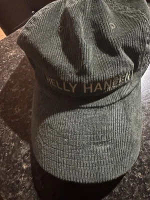 Helly Hansen Graphic Cap Hat Adjustable Strapback Corduroy Embroidered Green