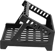 CORHAD High Capacity Thermal Label Holder Office Retail Use Plastic Paper Bracket for Roll Fan-fold Labels Black Durable Stylish
