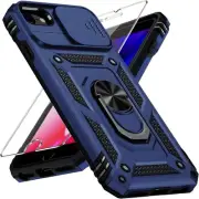 Weycolor for iPhone SE 3rd 1.Navy Blue /Slide Camera 2nd gen.Military Grade