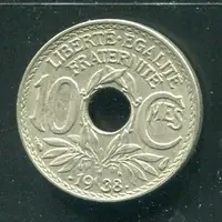 在飛比找蝦皮購物優惠-【硬幣】France (法國), 10 Centime , 