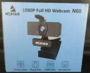NexiGo N60 1080p Full HD Webcam w/ Microphone & Software Control Adjustable FOV