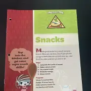 Girl Scout Brownies Snack Badge Earning Booklet