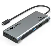 WAVLINK THB3 Dual 4K Single 4K@60Hz DisplayPort HDMI Mini Docking Sation Adapter